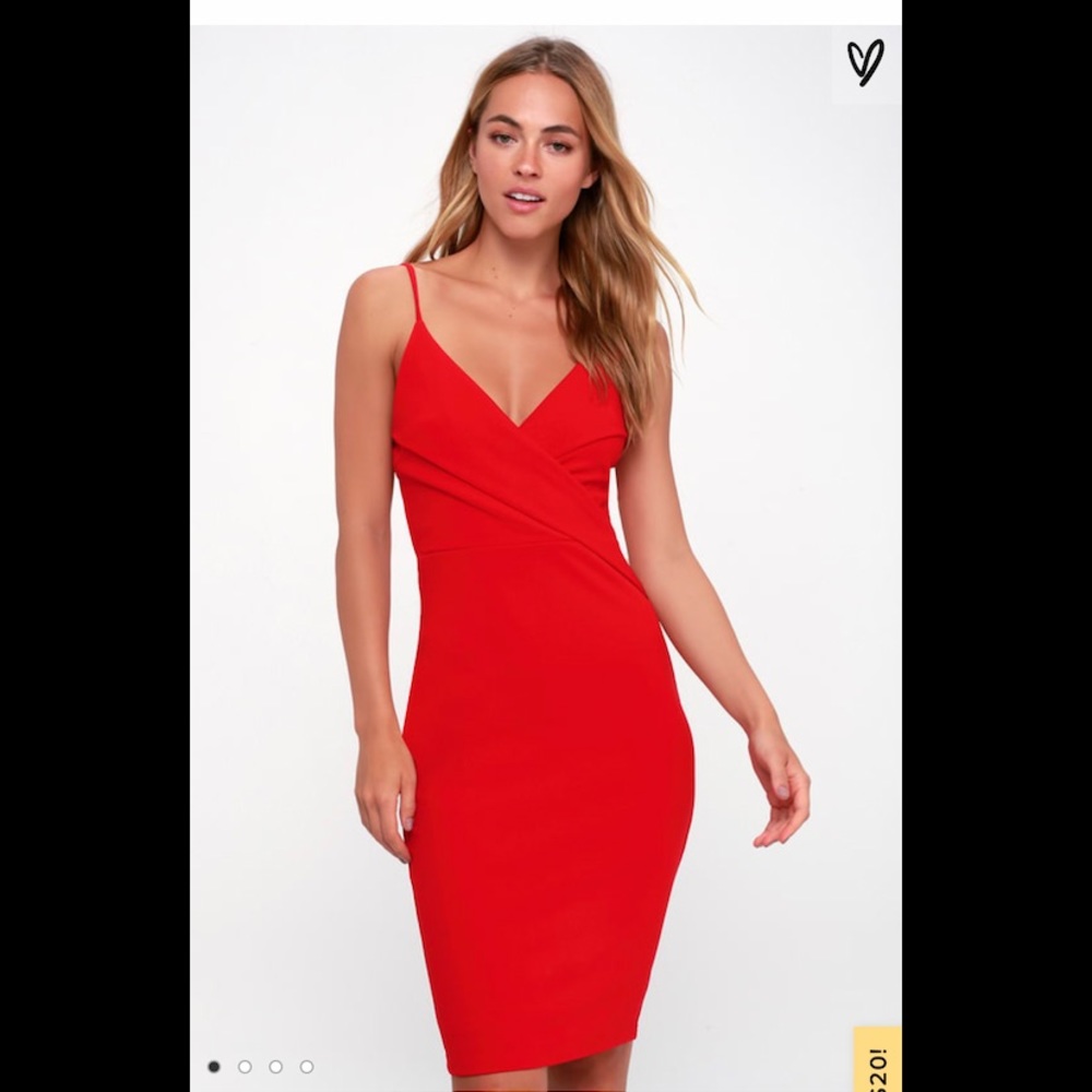 Light My Fire Red Bodycon Dress - NEW WITH TAGS!